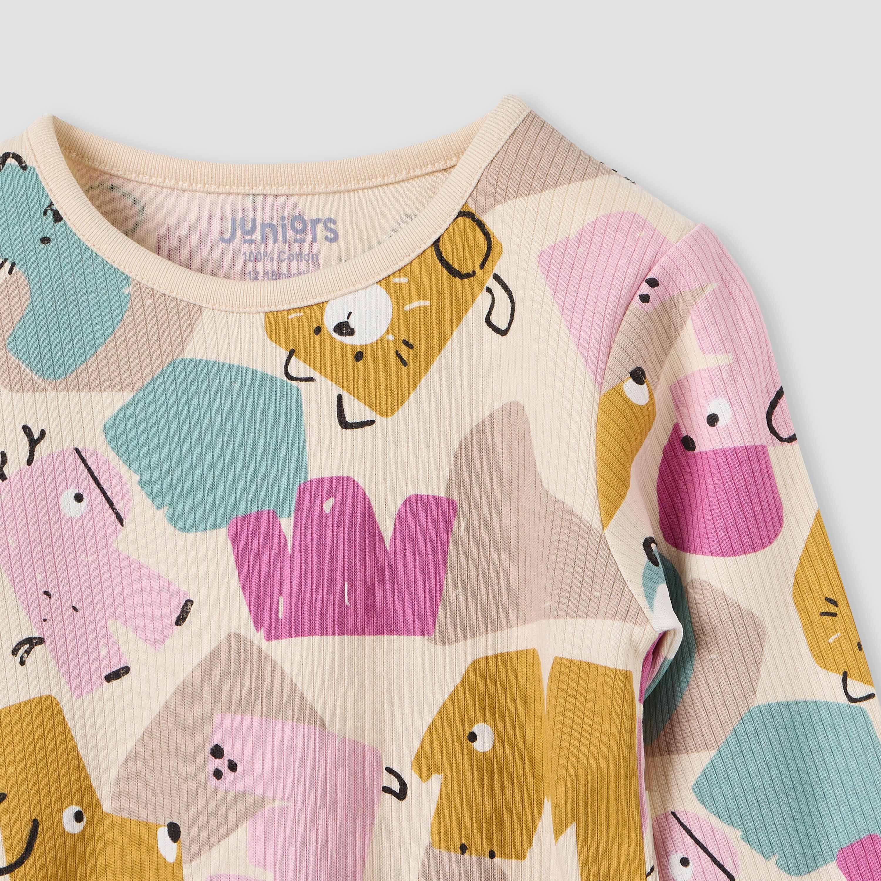 Juniors Pyjama Set with Graphic Print - Cotton - Long Sleeves