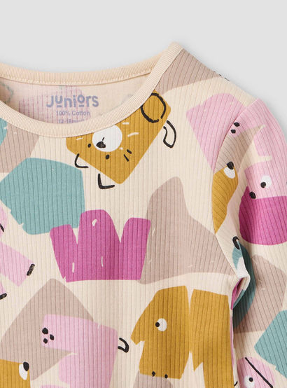 Juniors Pyjama Set with Graphic Print - Cotton - Long Sleeves-promo_babyshop_Buy3for79_UAE130126-image-4