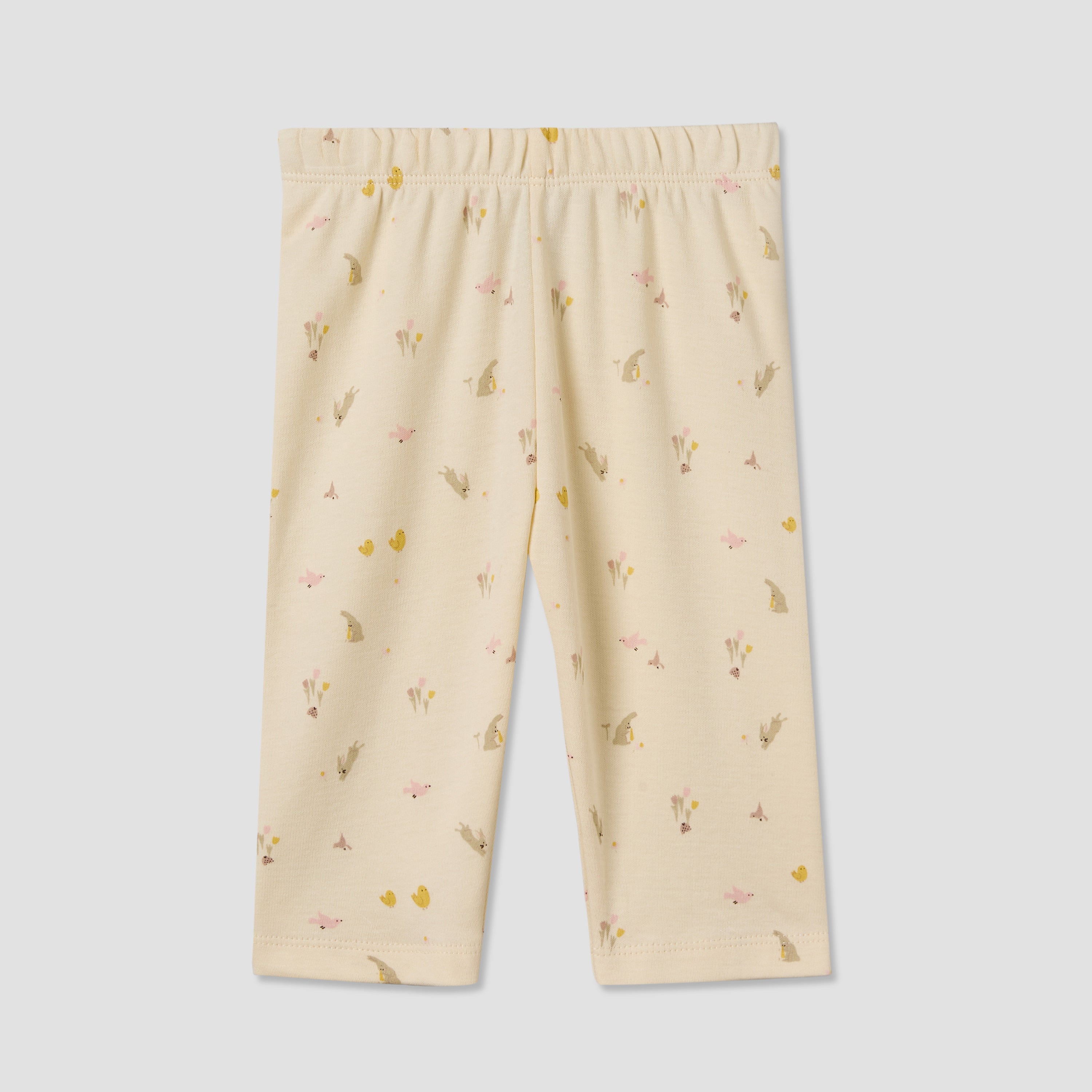 Juniors Cotton Collared Long Sleeves Pyjama Set with Bunny Print
