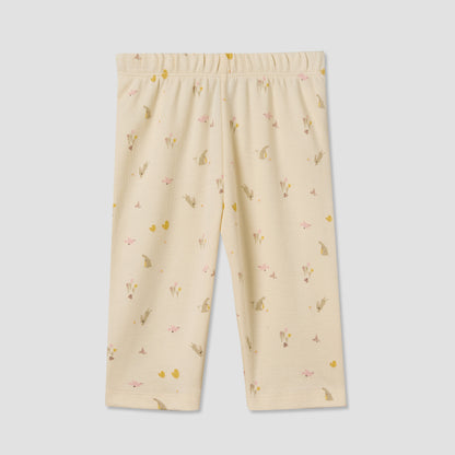 Juniors Cotton Collared Long Sleeves Pyjama Set with Bunny Print