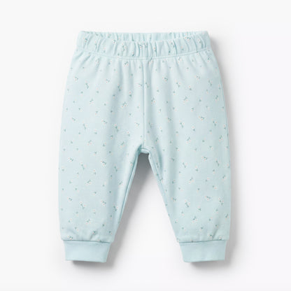 Juniors Cotton Long Sleeves Pyjama Set with Floral Applique Detail