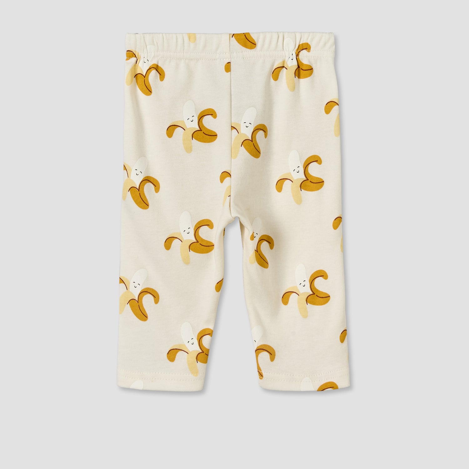 Juniors Cotton Round Neck Long Sleeves Pyjama Set with Banana Print