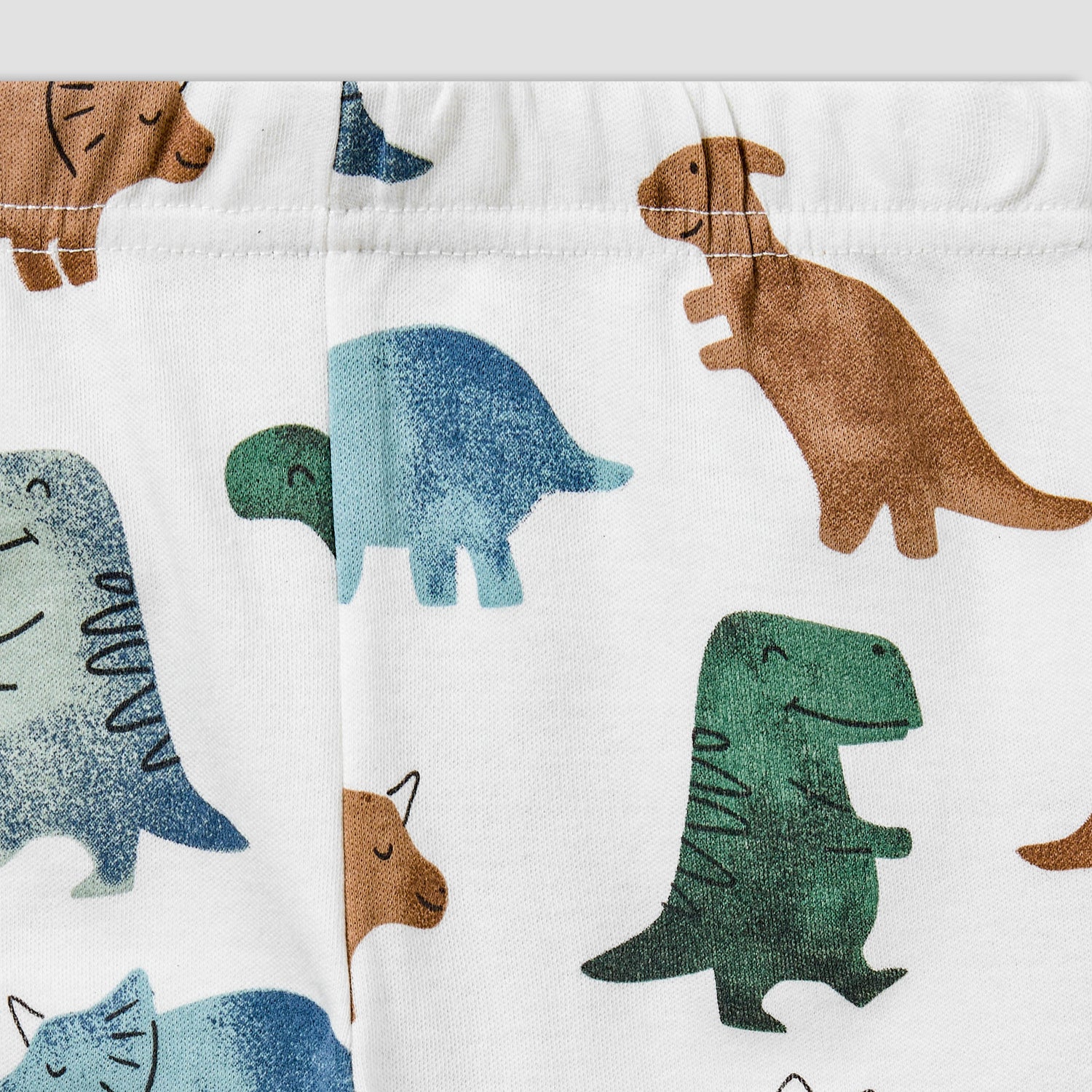 Juniors All-Over Dinosaur Print Long Sleeve T-shirt and Elasticated Pyjama Set