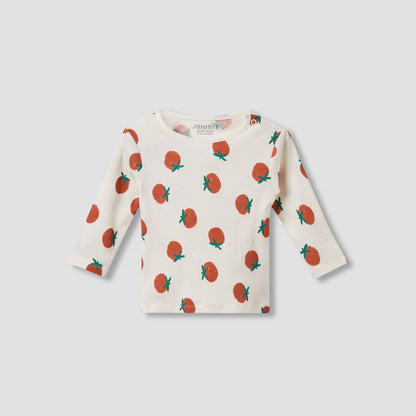 Juniors Cotton Crew Neck Long Sleeves Pyjama Set with Print