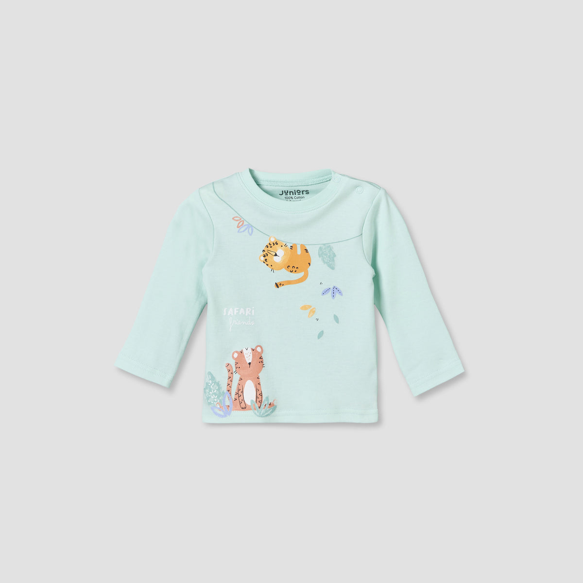 Set of 4 Juniors Cotton Crew Neck Long Sleeves Pyjama Set with Assorted Print