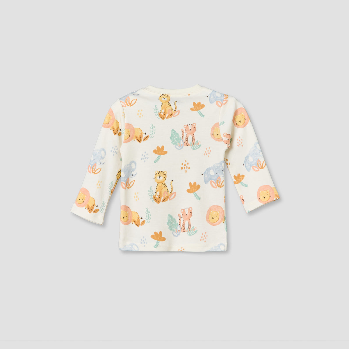 Set of 4 Juniors Cotton Crew Neck Long Sleeves Pyjama Set with Assorted Print