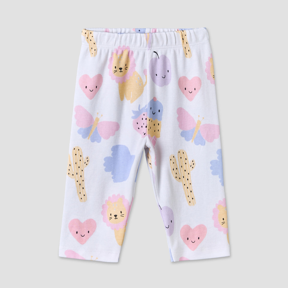 Pack of 4 Juniors Cotton Crew Neck Long Sleeves Pyjama Set with Assorted Prints