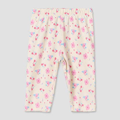 Pack of 4 Juniors Cotton Crew Neck Long Sleeves Pyjama Set with Floral Print