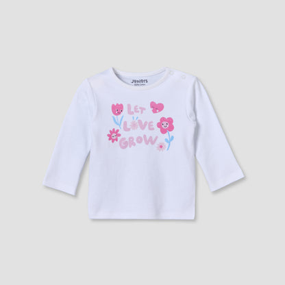 Pack of 4 Juniors Cotton Crew Neck Long Sleeves Pyjama Set with Floral Print