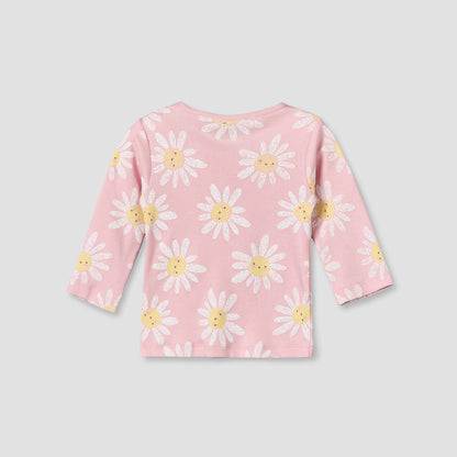 Pack of 4 Juniors Cotton Crew Neck Long Sleeves Pyjama Set with Floral Print