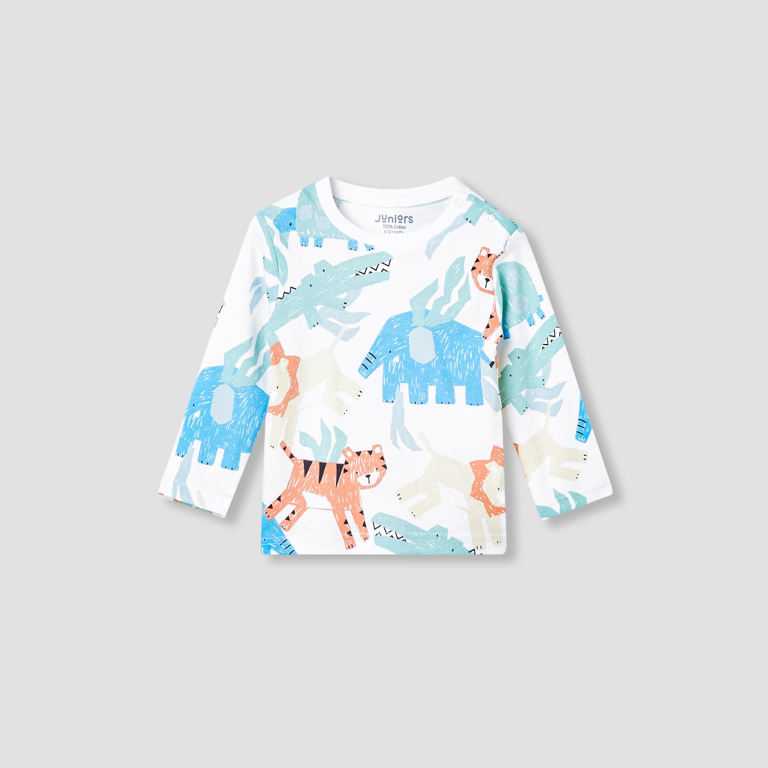Juniors Animal Print T-shirt and Pyjama Set