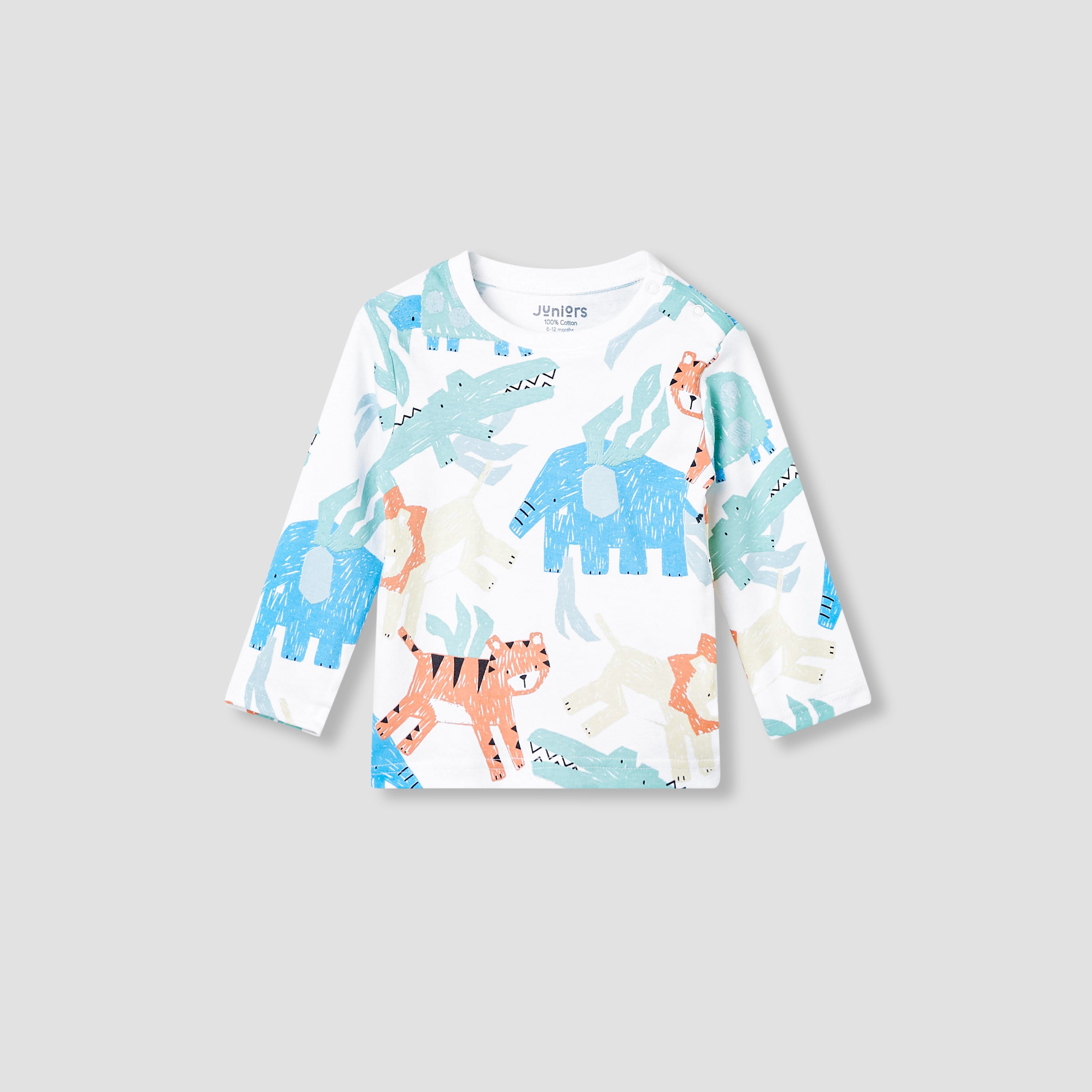 Juniors Animal Print T-shirt and Pyjama Set