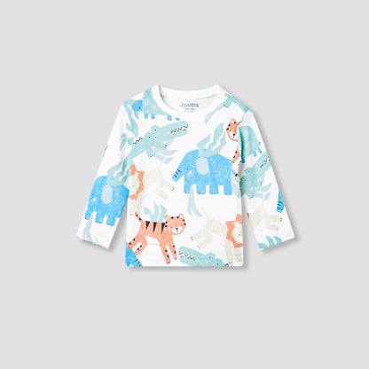 Juniors Animal Print T-shirt and Pyjama Set