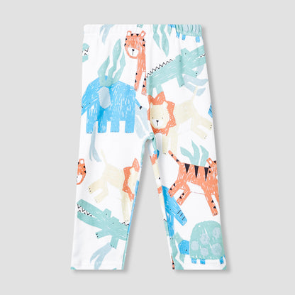 Juniors Animal Print T-shirt and Pyjama Set
