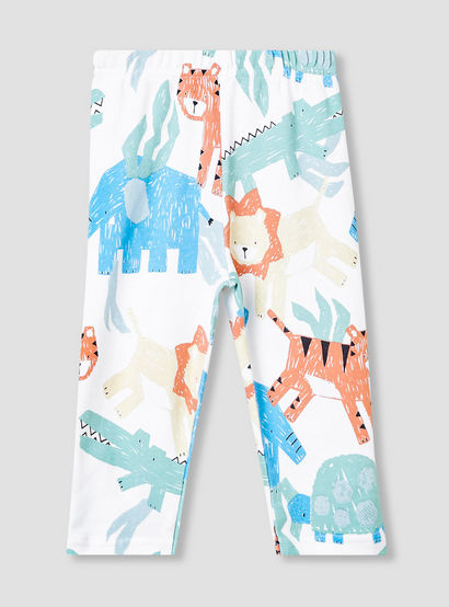 Juniors Animal Print T-shirt and Pyjama Set-baby-boys-clothing-nightwear-pyjamasets-image-3