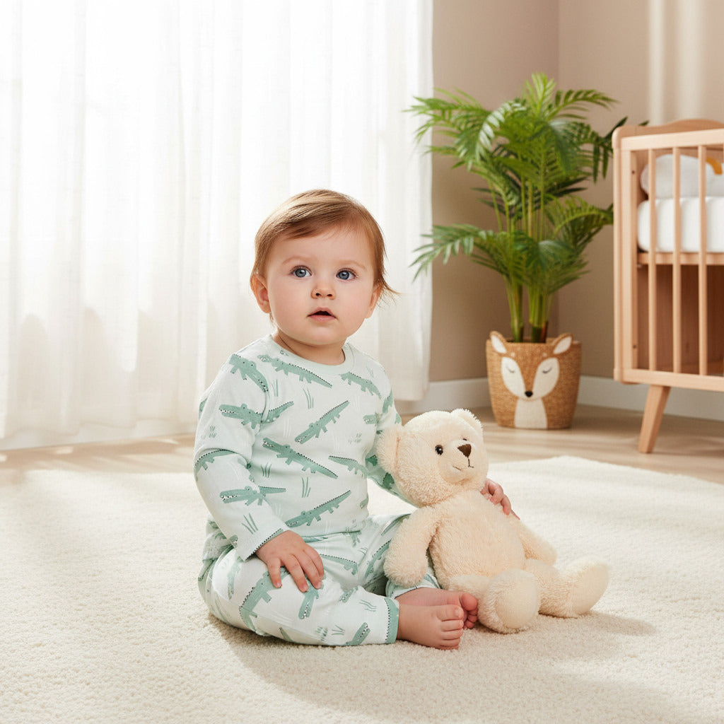 Juniors Giraffe Print T-shirt and Pyjama Set
