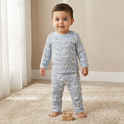 Juniors Bunny Print T-shirt and Pyjama Set