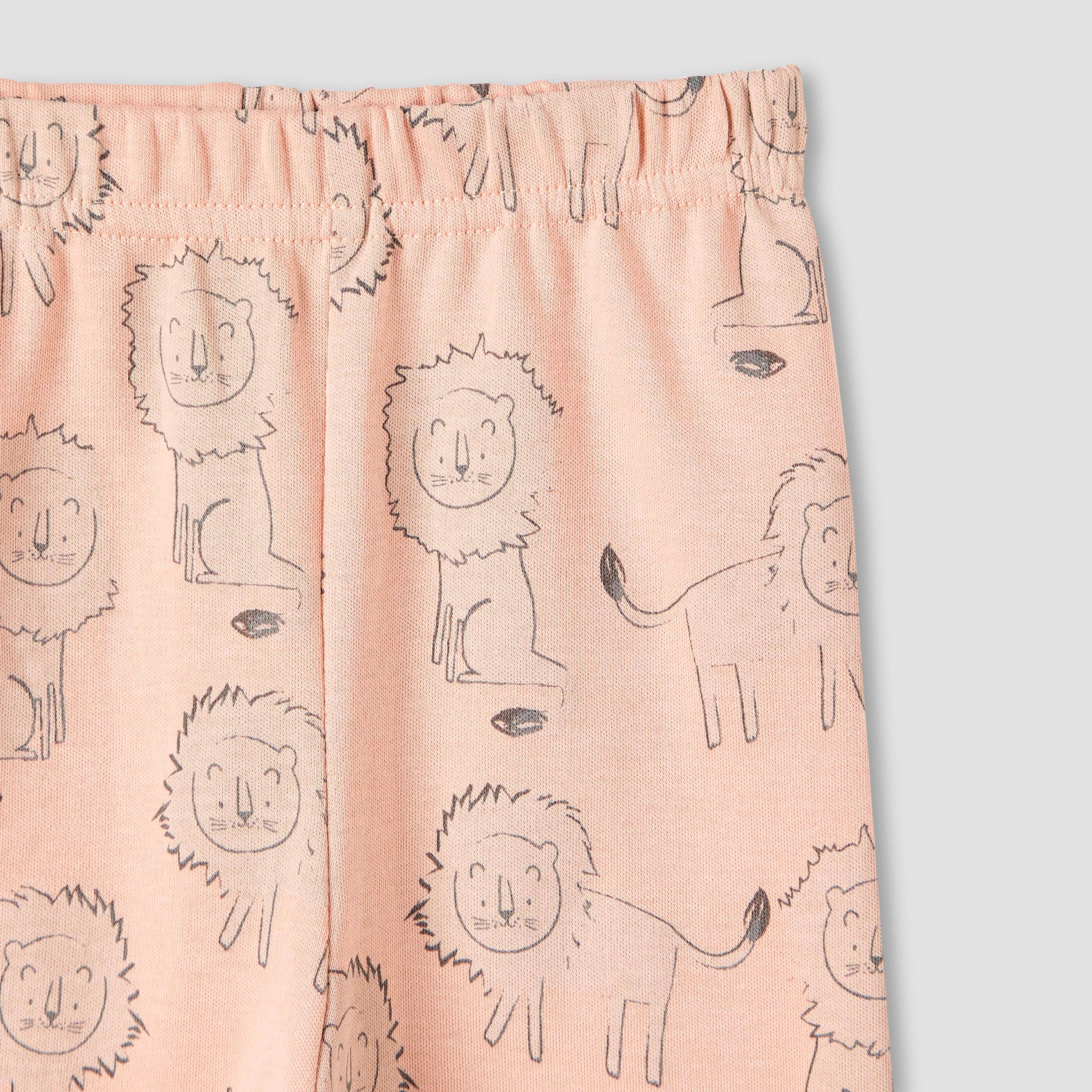 Juniors Pyjama Set with Print - Cotton - Long Sleeves - Crew Neck