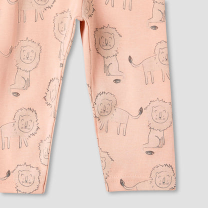 Juniors Pyjama Set with Print - Cotton - Long Sleeves - Crew Neck