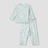 Juniors Giraffe Print T-shirt and Pyjama Set - White / 12-18 mths