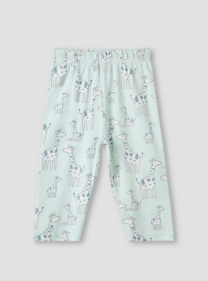 Juniors Giraffe Print T-shirt and Pyjama Set-baby-girls-clothing-nightwear-pyjamasets-image-4