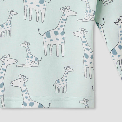 Juniors Giraffe Print T-shirt and Pyjama Set