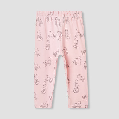 Juniors Pyjama Set with Bear Print - Cotton - Long Sleeves - Crew Neck