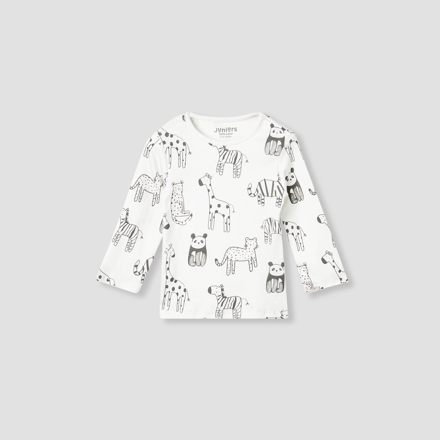 Juniors Animal Print T-shirt and Pyjama Set