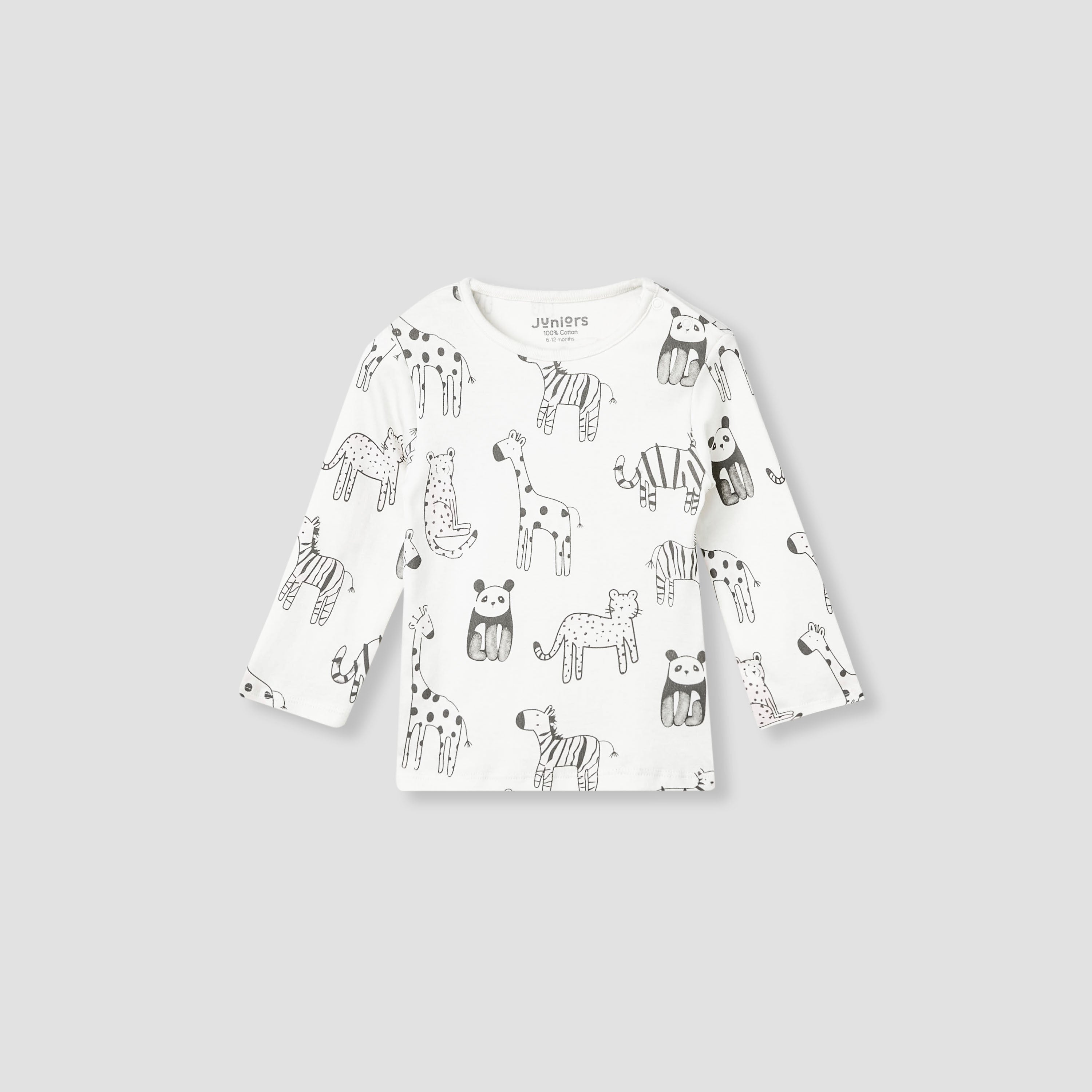 Juniors Animal Print T-shirt and Pyjama Set