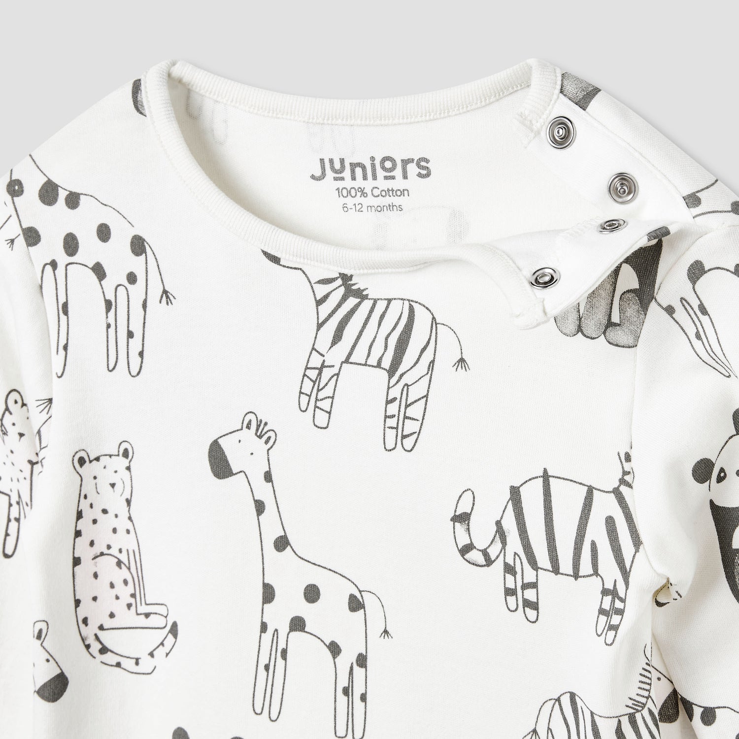 Juniors Animal Print T-shirt and Pyjama Set