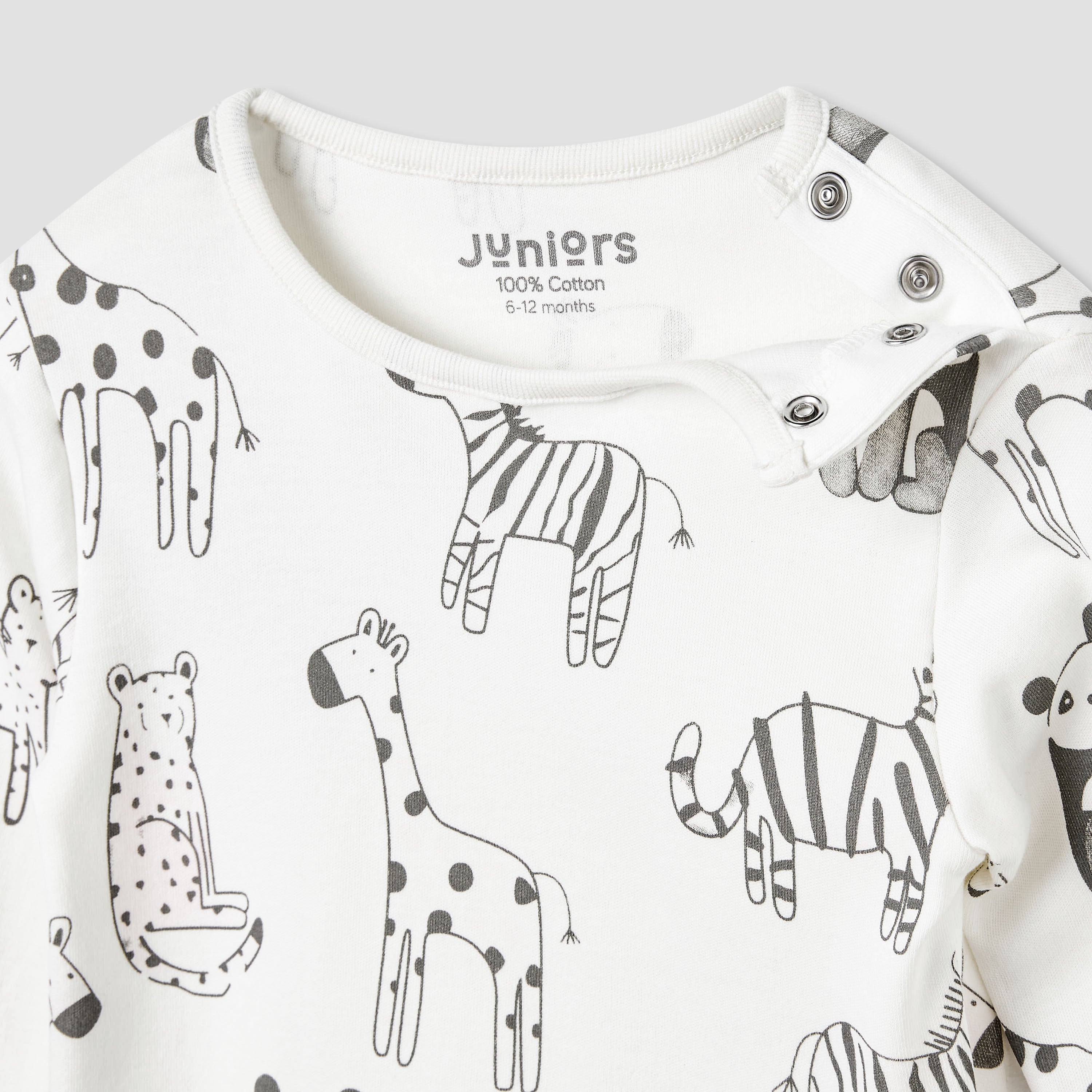 Juniors Animal Print T-shirt and Pyjama Set