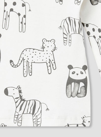 Juniors Animal Print T-shirt and Pyjama Set-baby-girls-clothing-nightwear-pyjamasets-image-6