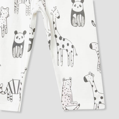 Juniors Animal Print T-shirt and Pyjama Set
