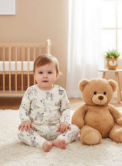 Juniors Animal Print T-shirt and Pyjama Set-baby-girls-clothing-nightwear-pyjamasets-image-9