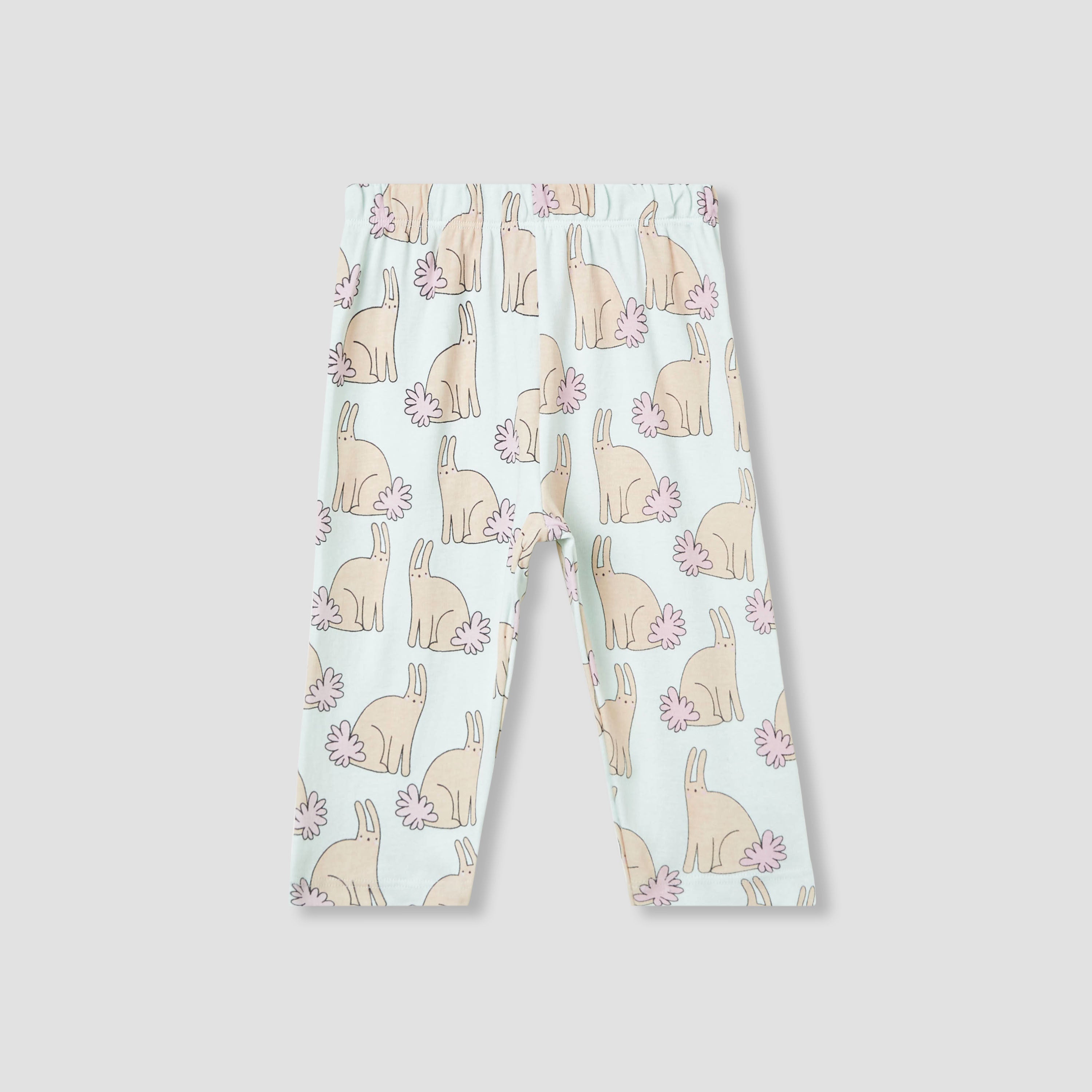Juniors Bunny Print T-shirt and Pyjama Set