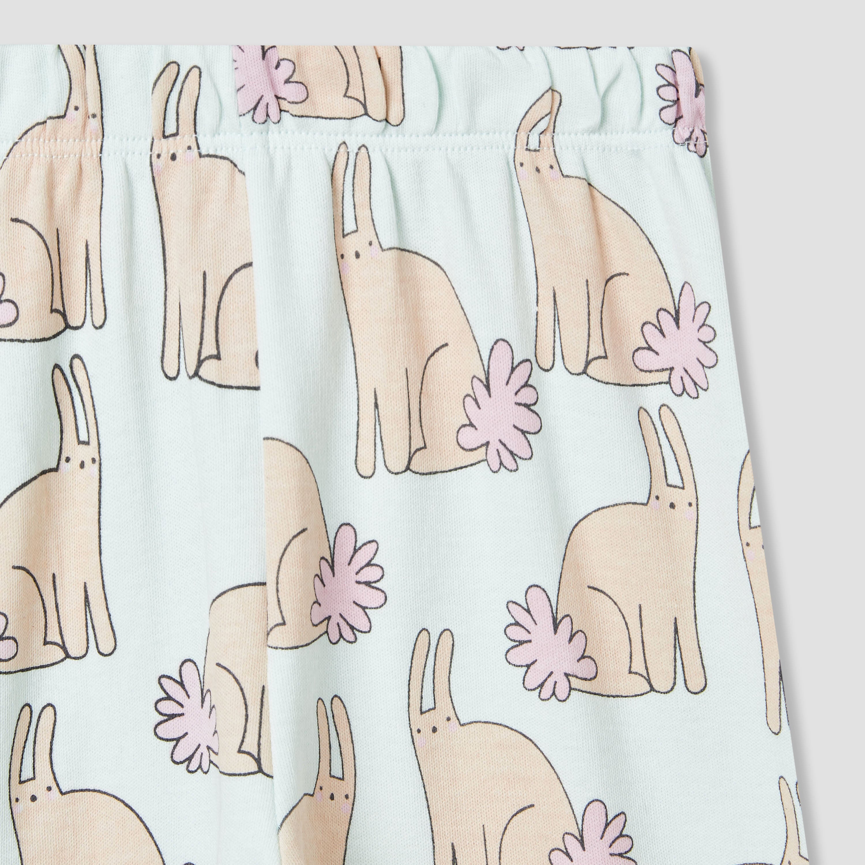 Juniors Bunny Print T-shirt and Pyjama Set