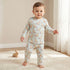 Juniors Bunny Print T-shirt and Pyjama Set - Green / 12-18 mths