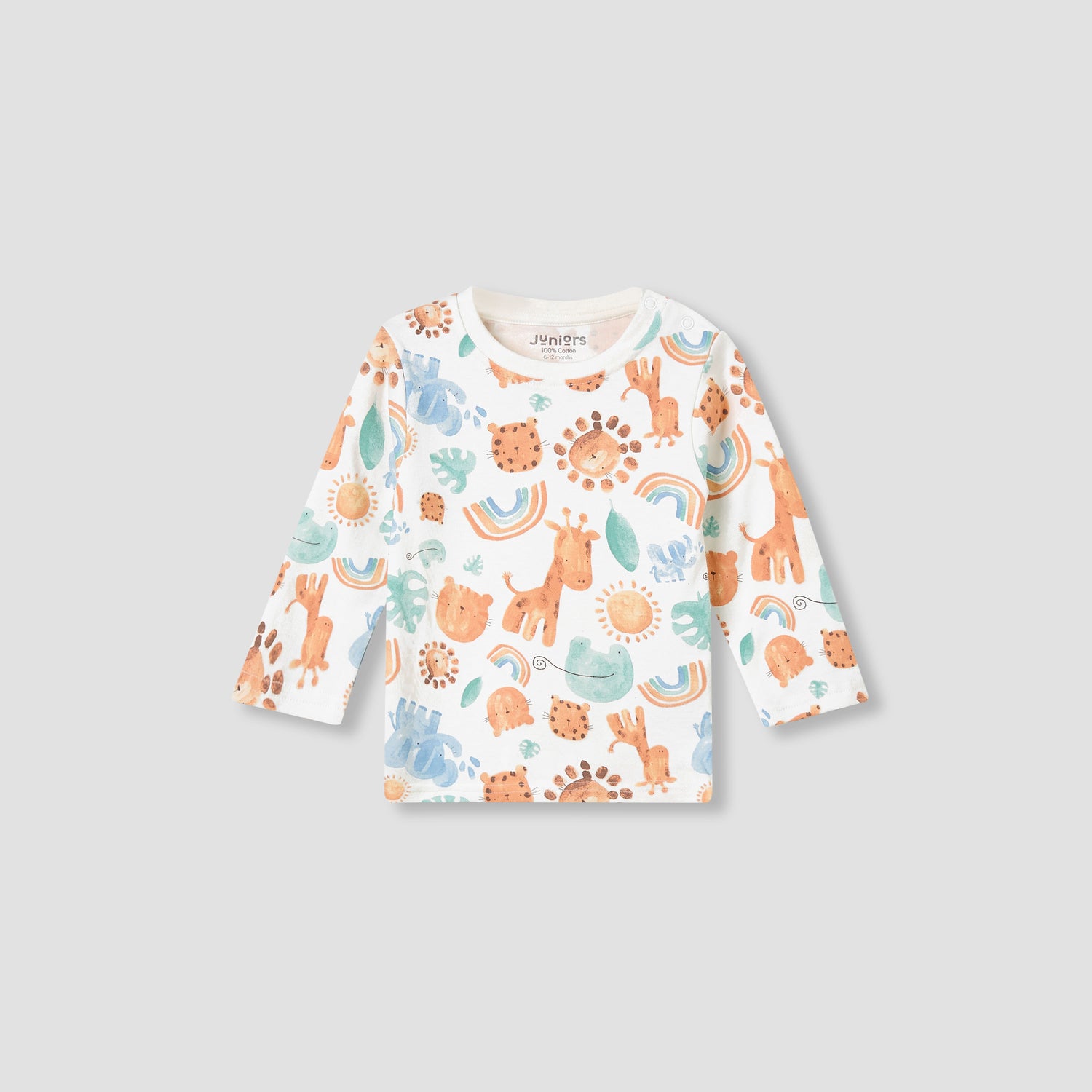 Juniors Animal Print T-shirt and Pyjama Set