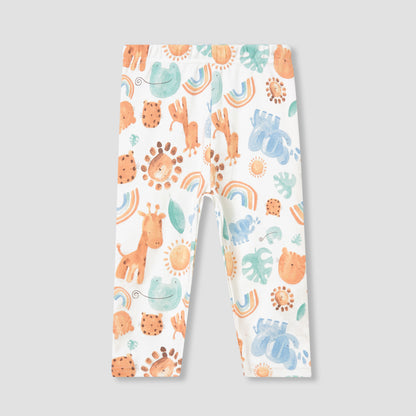 Juniors Animal Print T-shirt and Pyjama Set