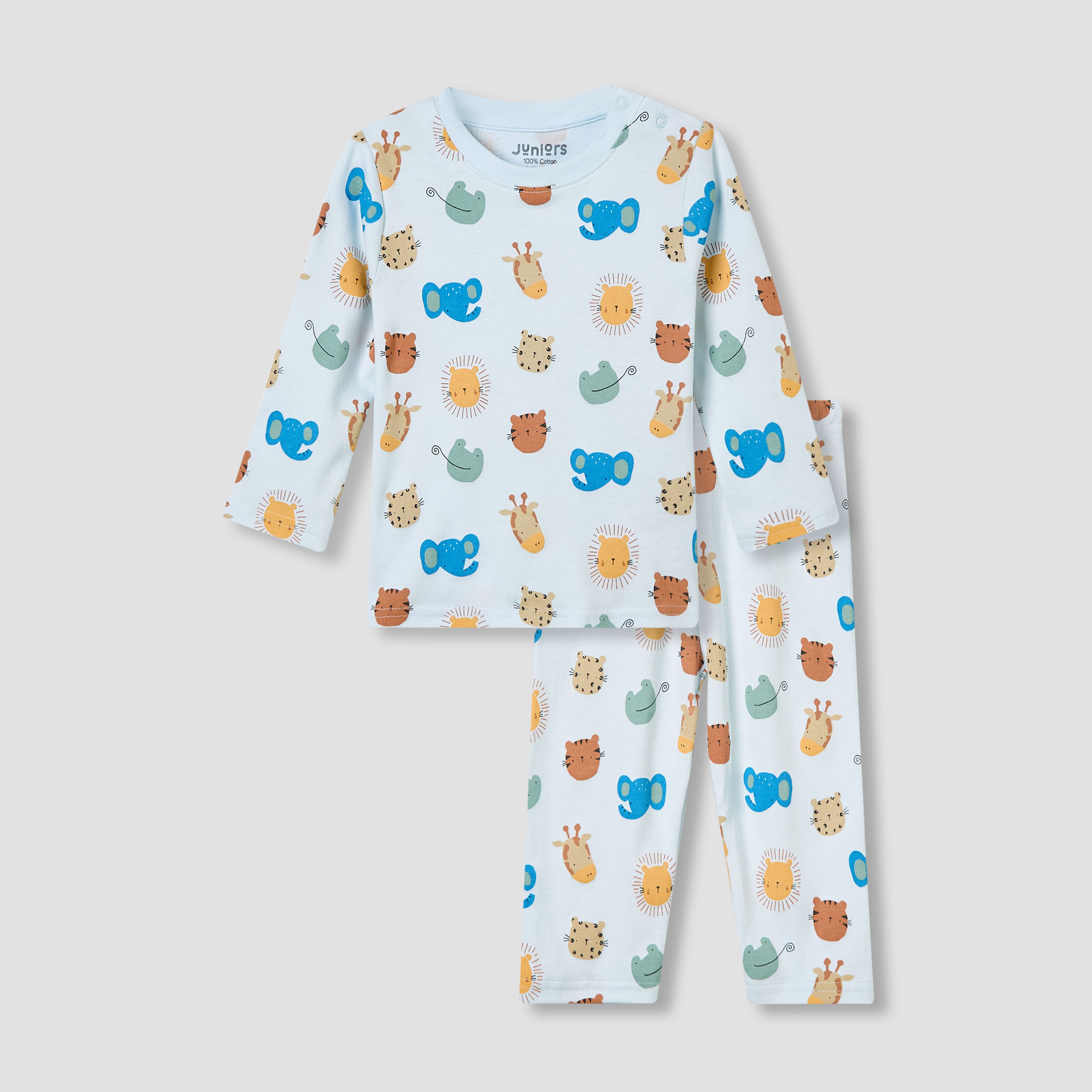 Juniors Bunny Print T-shirt and Pyjama Set