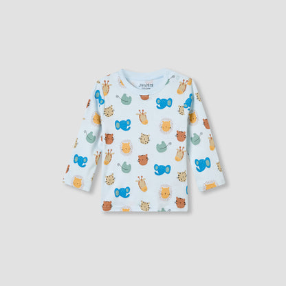 Juniors Bunny Print T-shirt and Pyjama Set