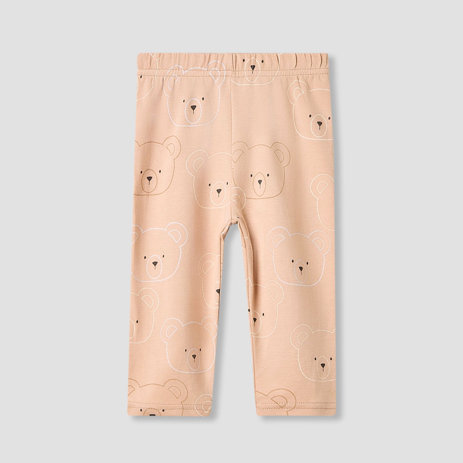Juniors Pyjama Set with Bear Print - Cotton - Long Sleeves - Round Neck
