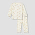 Juniors Pyjama Set with Bear Print - Cotton - Long Sleeves - Crew Neck - Pink / 12-18 mths