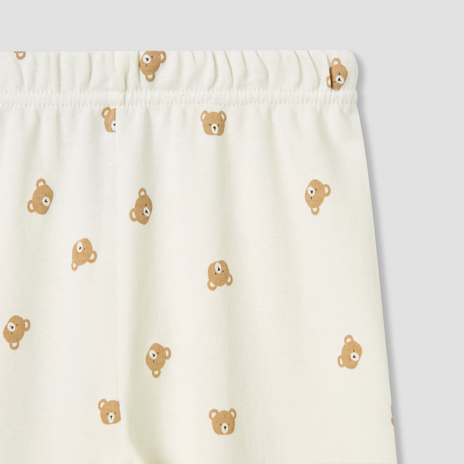 Juniors Pyjama Set with Bear Print - Cotton - Long Sleeves - Crew Neck