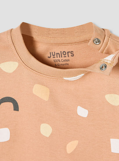 Juniors Bunny Print T-shirt and Pyjama Set-baby-girls-clothing-nightwear-pyjamasets-image-5