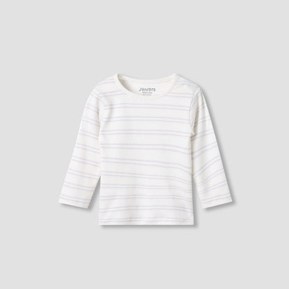 Juniors Pyjama Set with Print - Cotton - Long Sleeves - Crew Neck