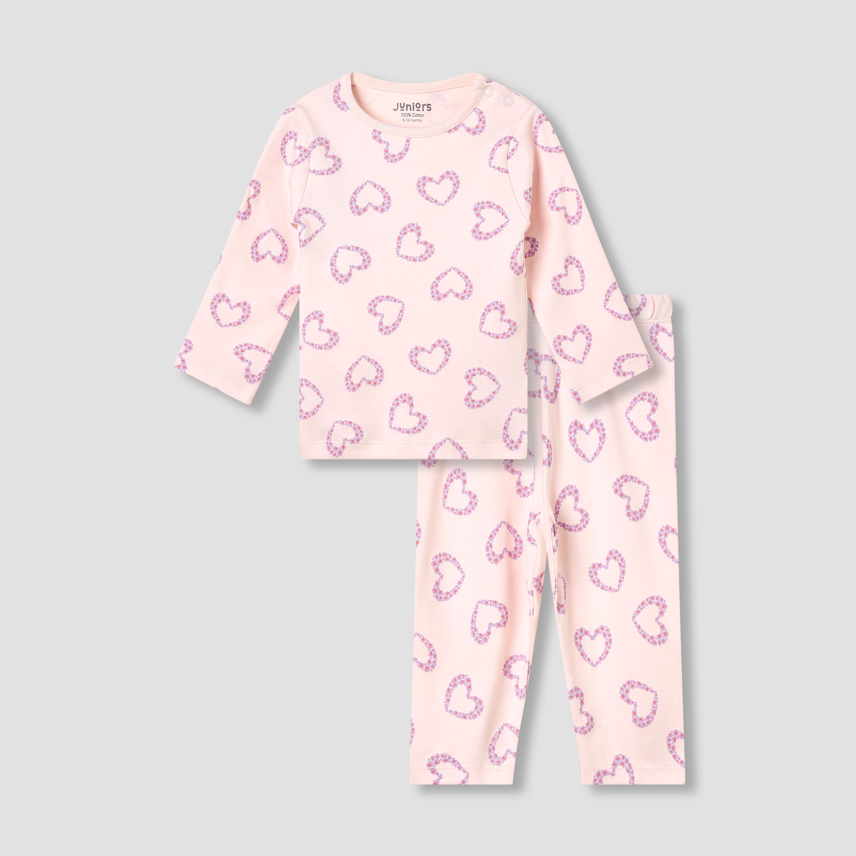 Juniors Animal Print T-shirt and Pyjama Set