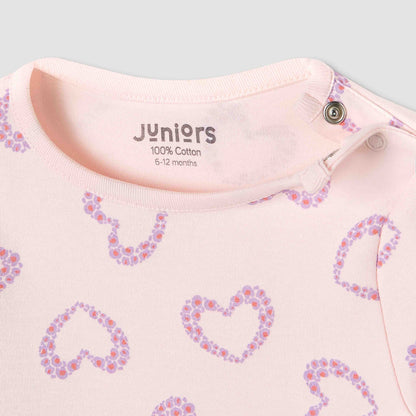 Juniors Animal Print T-shirt and Pyjama Set