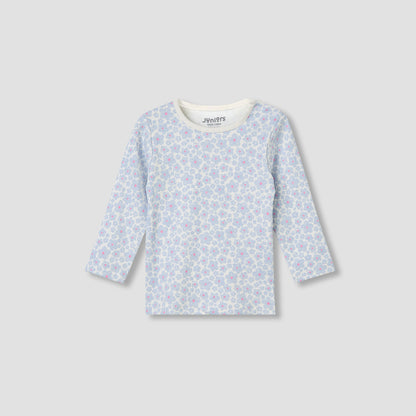 Juniors Pyjama Set with Print - Cotton - Long Sleeves - Crew Neck