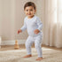 Juniors Pyjama Set with Print - Cotton - Long Sleeves - Crew Neck - Blue / 12-18 mths